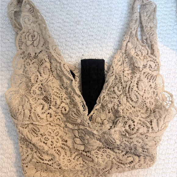bebe Other - Bebe Elegant Lace Bralette - Cream